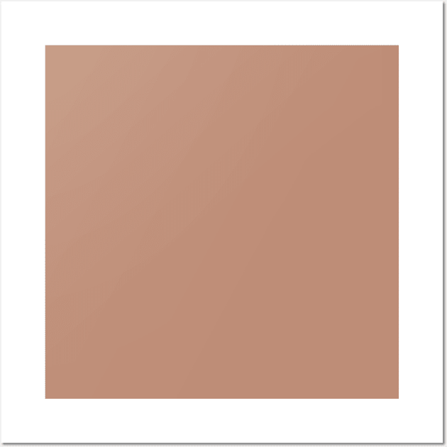 Minimalist dusty roasted terracotta earth color Wall Art by Merch ArtsJet